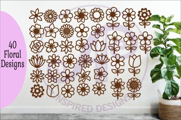 40 Flower SVG Bundle – A Versatile Floral Cut File Collection for Creative Projects