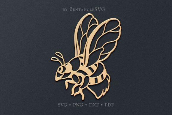 Bumblebee SVG Paper Cut Laser Cutting: Integrating Intricate Digital Templates into Your Creative Workflow