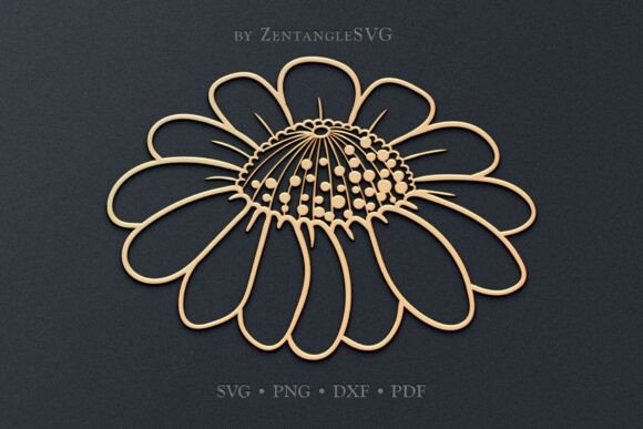 Daisy SVG Paper Cut Laser Cutting