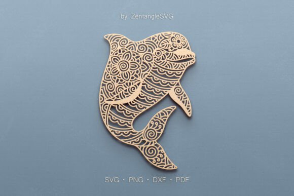 Dolphin SVG Paper Cut Laser Cutting: Integrating Intricate Digital Templates into Your Creative Workflow