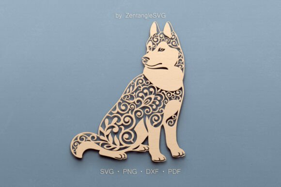 Husky Dog SVG Paper Cut Laser Cutting: A Deep Dive into Intricate Digital Templates