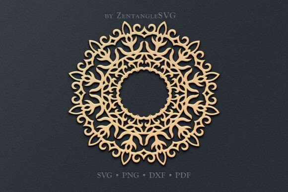 Mandala SVG Paper Cut Laser Cutting