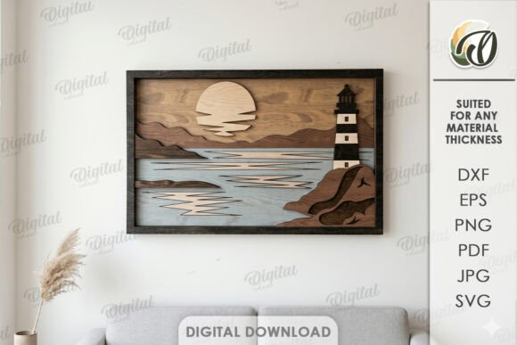 Nature Layered Wall Art Laser Cut: A Creative Digital Solution for Personalized Decor