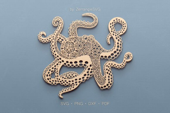 Octopus SVG Paper Cut Laser Cutting: Bringing Intricate Marine Life to Your Craft Projects