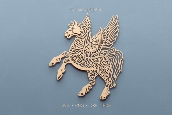 Pegasus SVG Paper Cut Laser Cutting