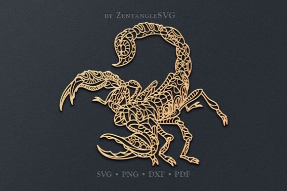 Scorpion SVG Paper Cut Laser Cutting: A Digital Template for Precision Craft and Production