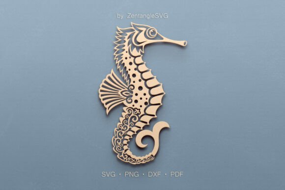 Seahorse SVG Paper Cut Laser Cutting: Evaluating Digital Templates for Intricate Craft Projects