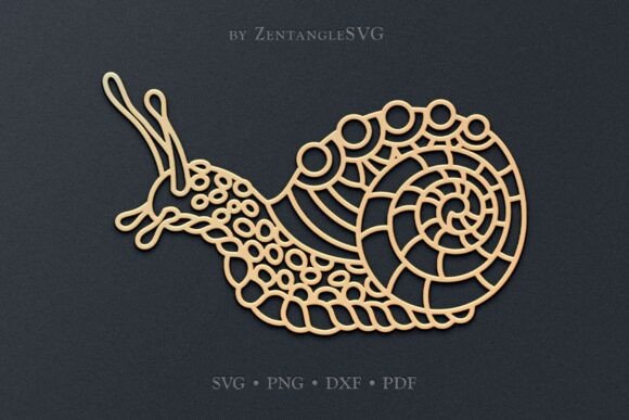 Snail SVG Paper Cut Laser Cutting
