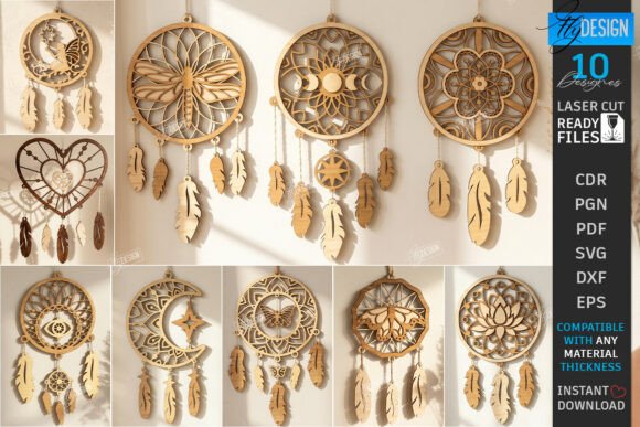 Unlocking Creativity with the Wooden Dream Catcher Laser Cut Bundle