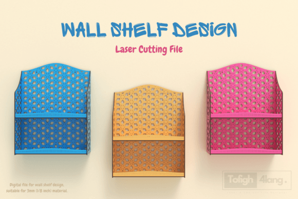 Wall Shelf Laser Cut File, Laser Cutting